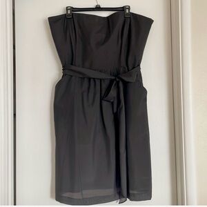Loft Strapless Black Summer Dress.